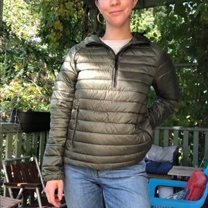 ReNew Lightweight Half Zip Puffer